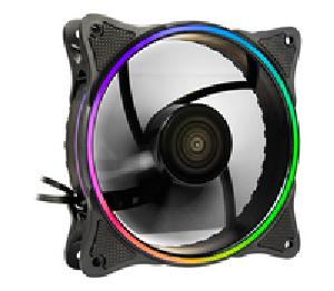 Inter-Tech 88885552 - Fan - 12 cm - Black